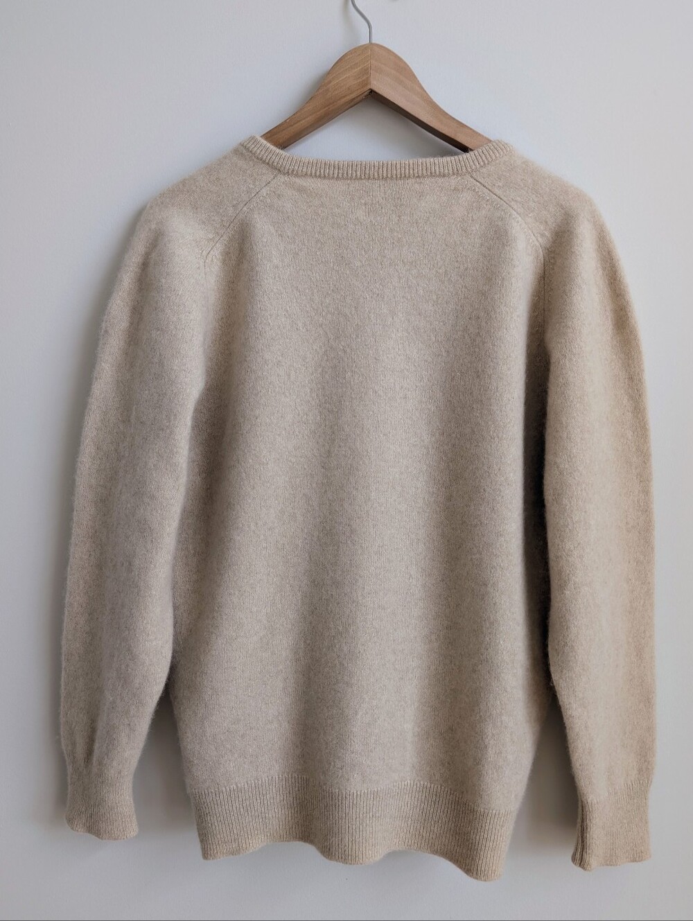 Pringle Of Scotland 100% Cashmere Approx Large V Neck Cream Sweater - Picture 3 of 14